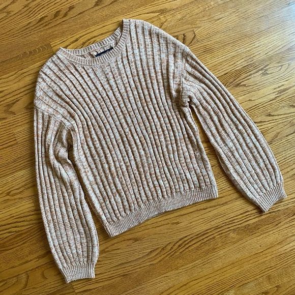 Blank NYC Heather Ribbed Crewneck Sweater - Size Large - - Picture 2 of 6